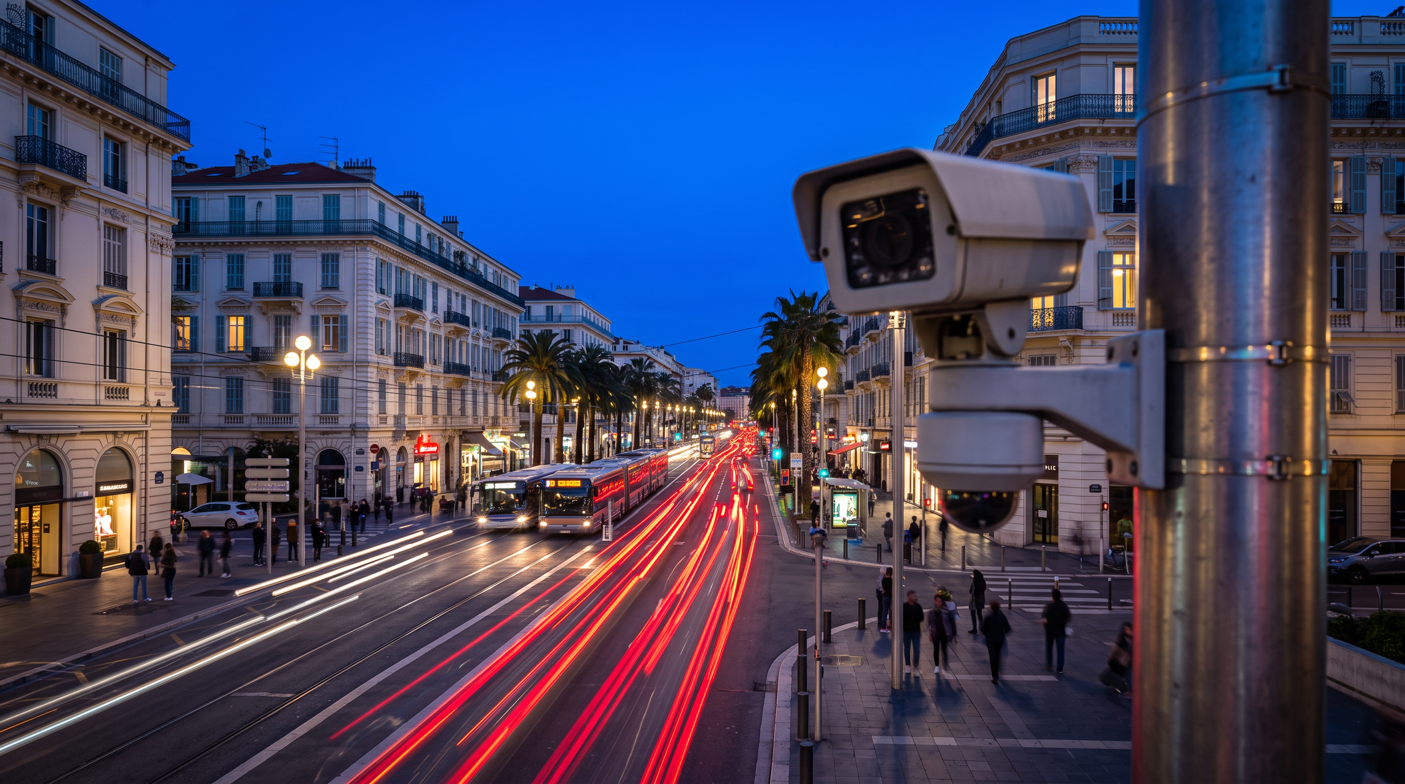 Contrôle et vidéo-surveillance sur avenue Jean Médecin, Nice